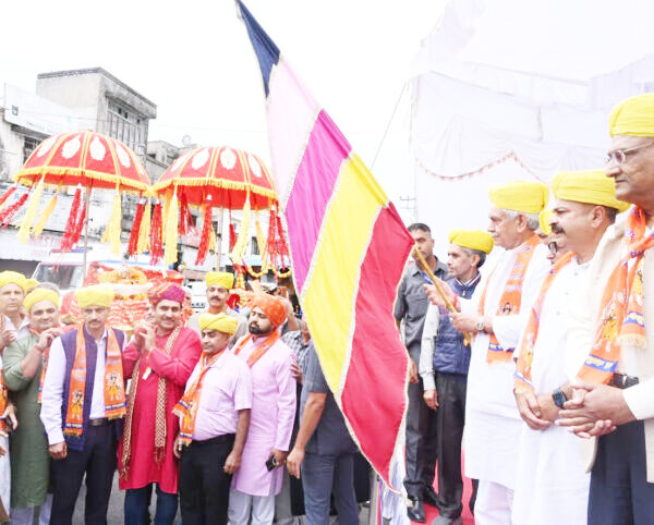 J&K LG Manoj Sinha flag off grand Shobha Yatra ahead of Bhagwan Parshuram Ji Birth Anniversary
