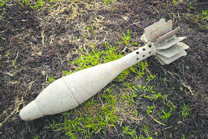 Rusted mortar shell found in Poonch