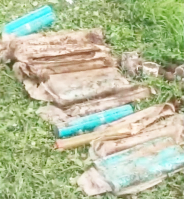 Ammunition Cache recovered from hideout in Baramulla Ammunition Cache recovered from hideout in Baramulla