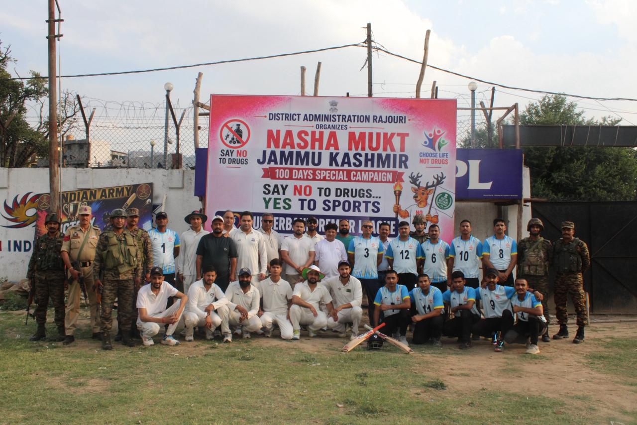 Army conducts charity cricket match promoting Nasha Mukt message in Sunderbani Army conducts charity cricket match promoting Nasha Mukt message in Sunderbani