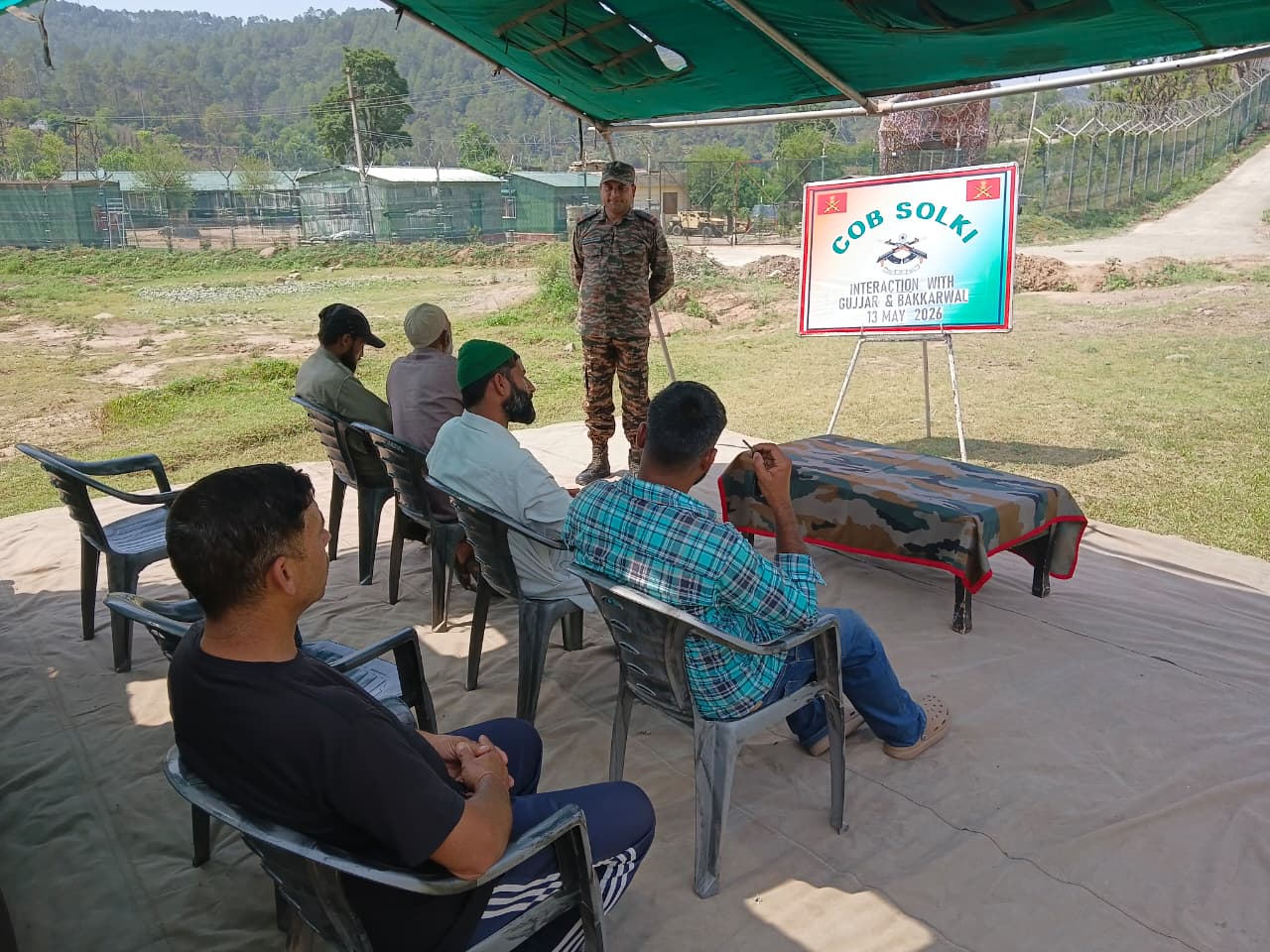 Army conducts interaction with Gujjar And Bakkarwal Community at Solki Army conducts interaction with Gujjar And Bakkarwal Community at Solki