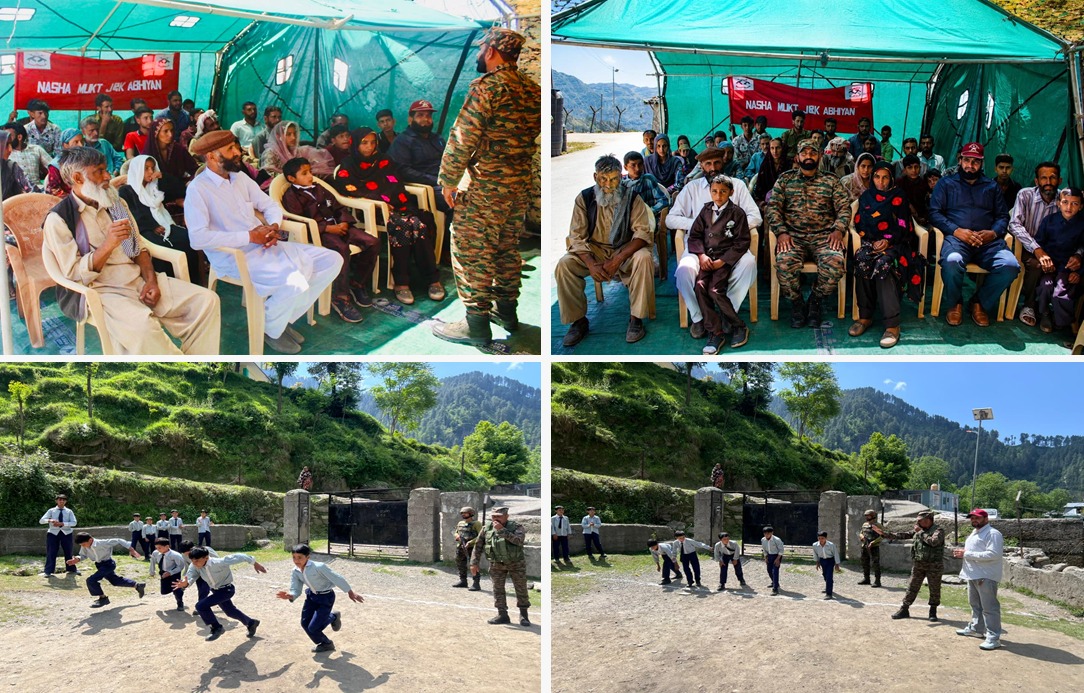 Army engaged youth in anti-drug initiatives under Nasha Mukt J&K Abhiyan at Danna & Khanetar