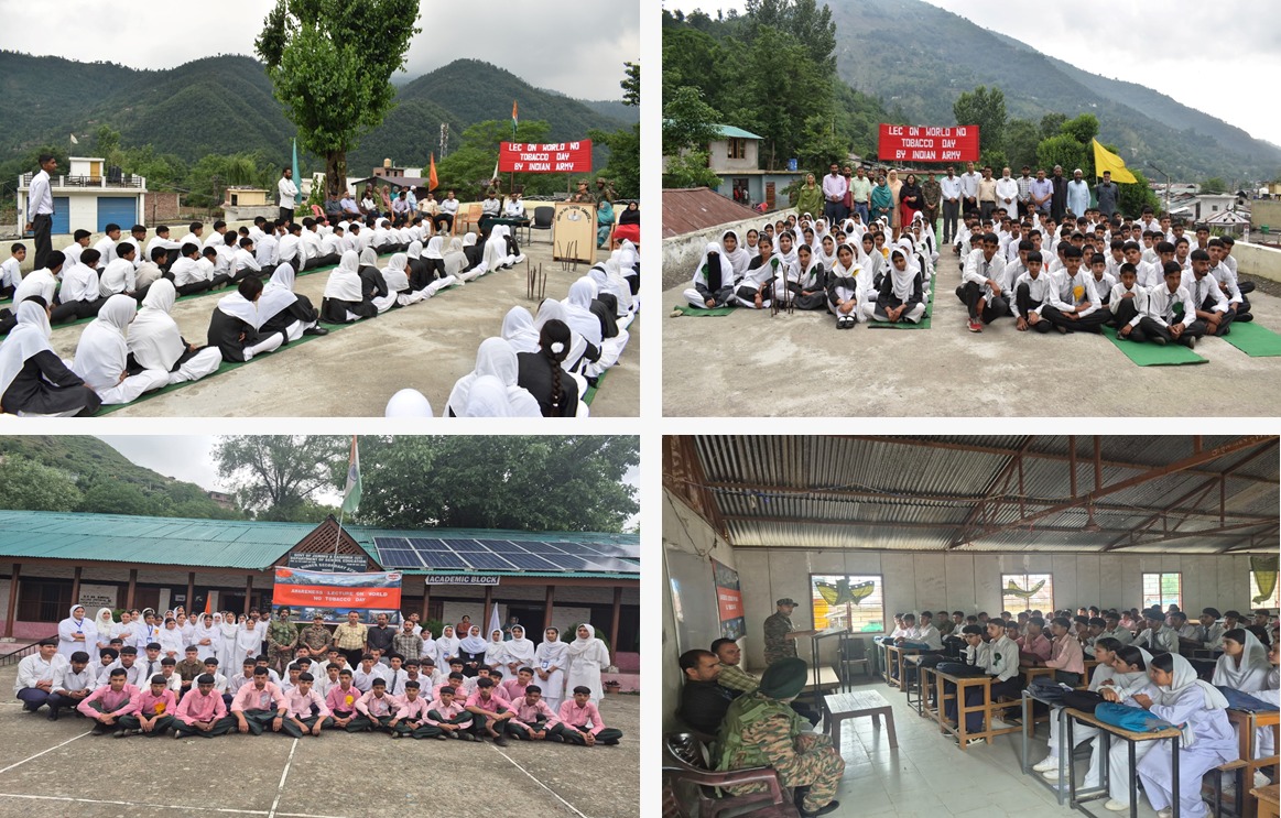 Army organises awareness lectures on World No Tobacco Day at Samote and Budhal Army organises awareness lectures on World No Tobacco Day at Samote and Budhal