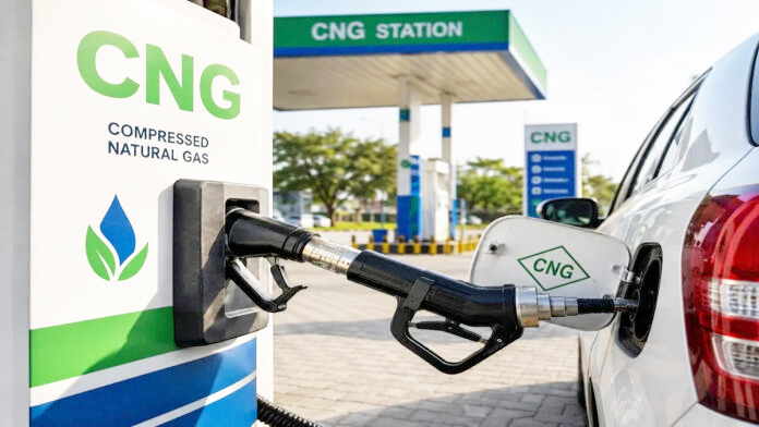 CNG price hiked by Rs 2 Per Kg CNG price hiked by Rs 2 Per Kg