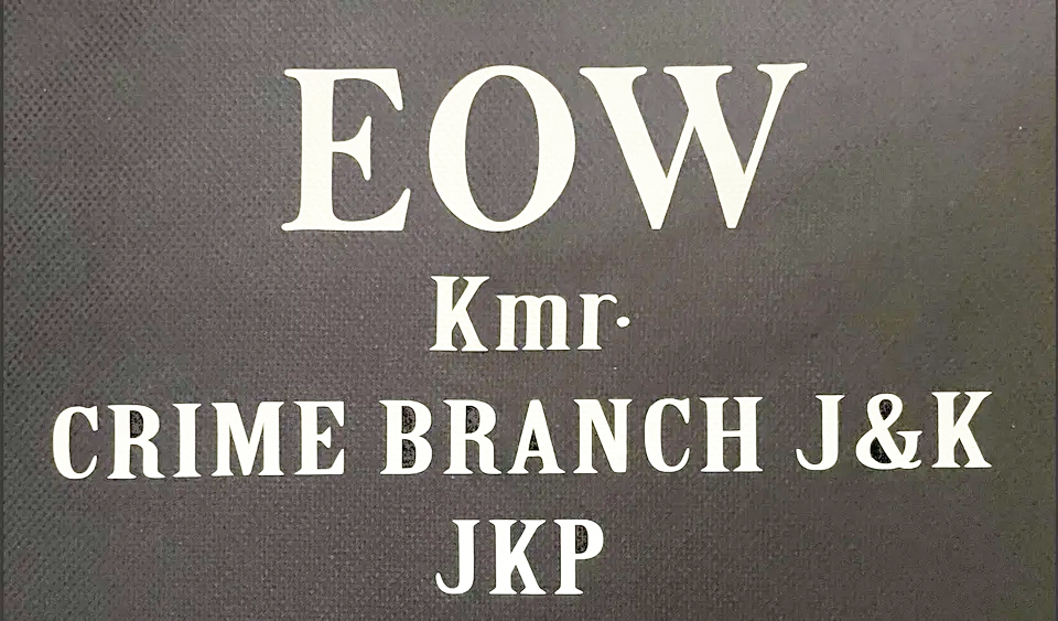 EOW Kashmir registers three cases against alleged job fraudster EOW Kashmir registers three cases against alleged job fraudster