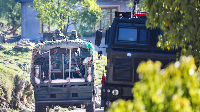 Massive Anti-Terror search operation continues for fourth day in Gambhir Mughlan Forests Massive Anti-Terror search operation continues for fourth day in Gambhir Mughlan Forests