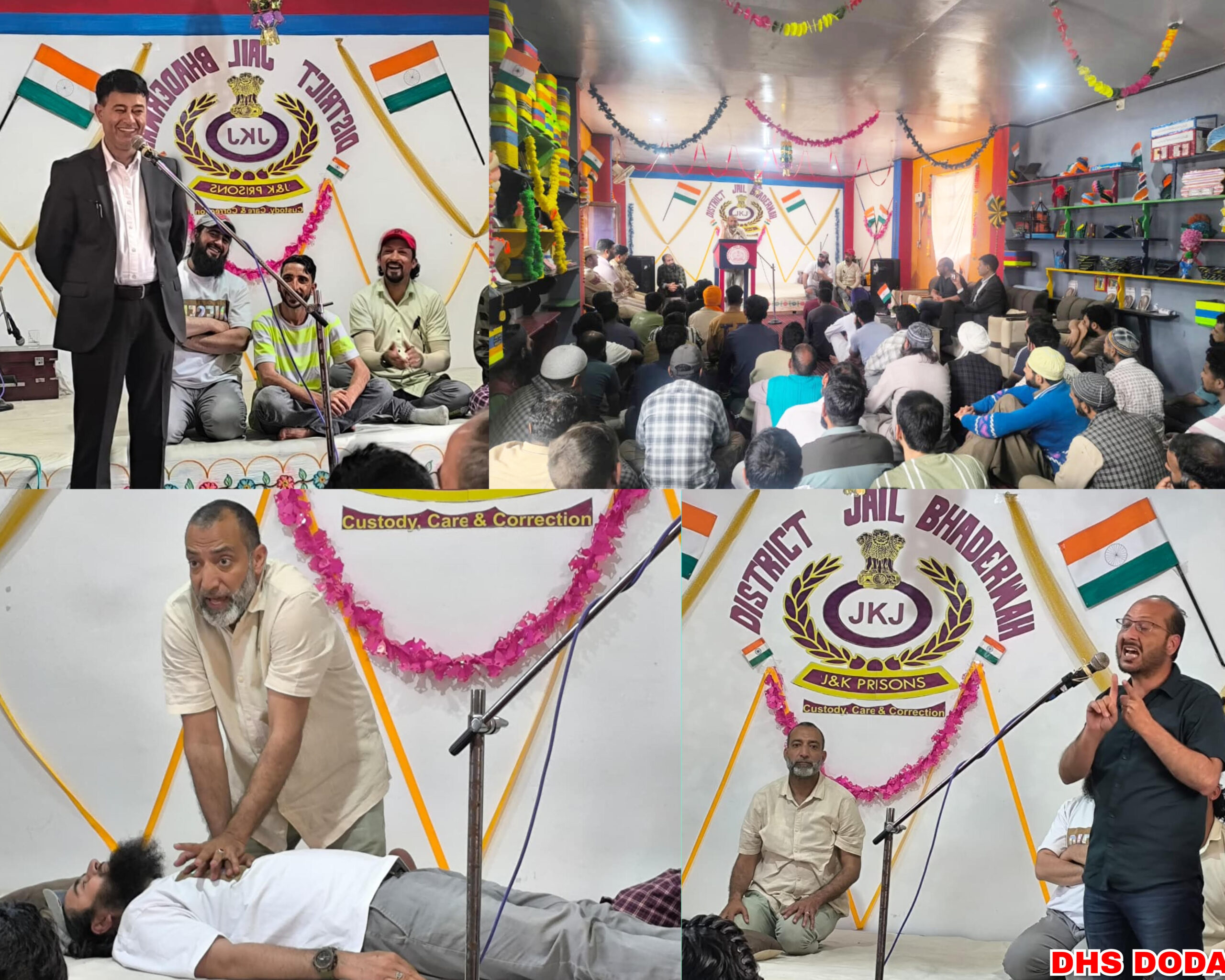 Health Department organizes BLS/CPR Training for jail inmates at District Jail Bhaderwah Health Department organizes BLS/CPR Training for jail inmates at District Jail Bhaderwah