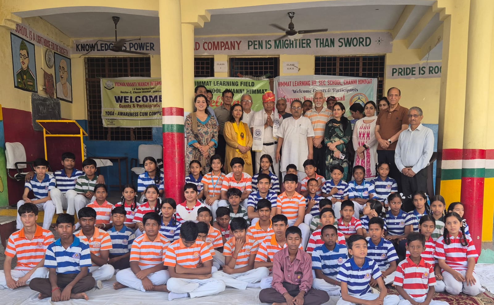 IYA launches 40-day countdown to International Day of Yoga at Himmat Learning Field Higher Secondary School IYA launches 40-day countdown to International Day of Yoga at Himmat Learning Field Higher Secondary School