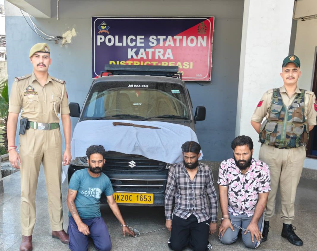 Illegal weapon recovered in Katra; three questioned, FIR registered Illegal weapon recovered in Katra; three questioned, FIR registered