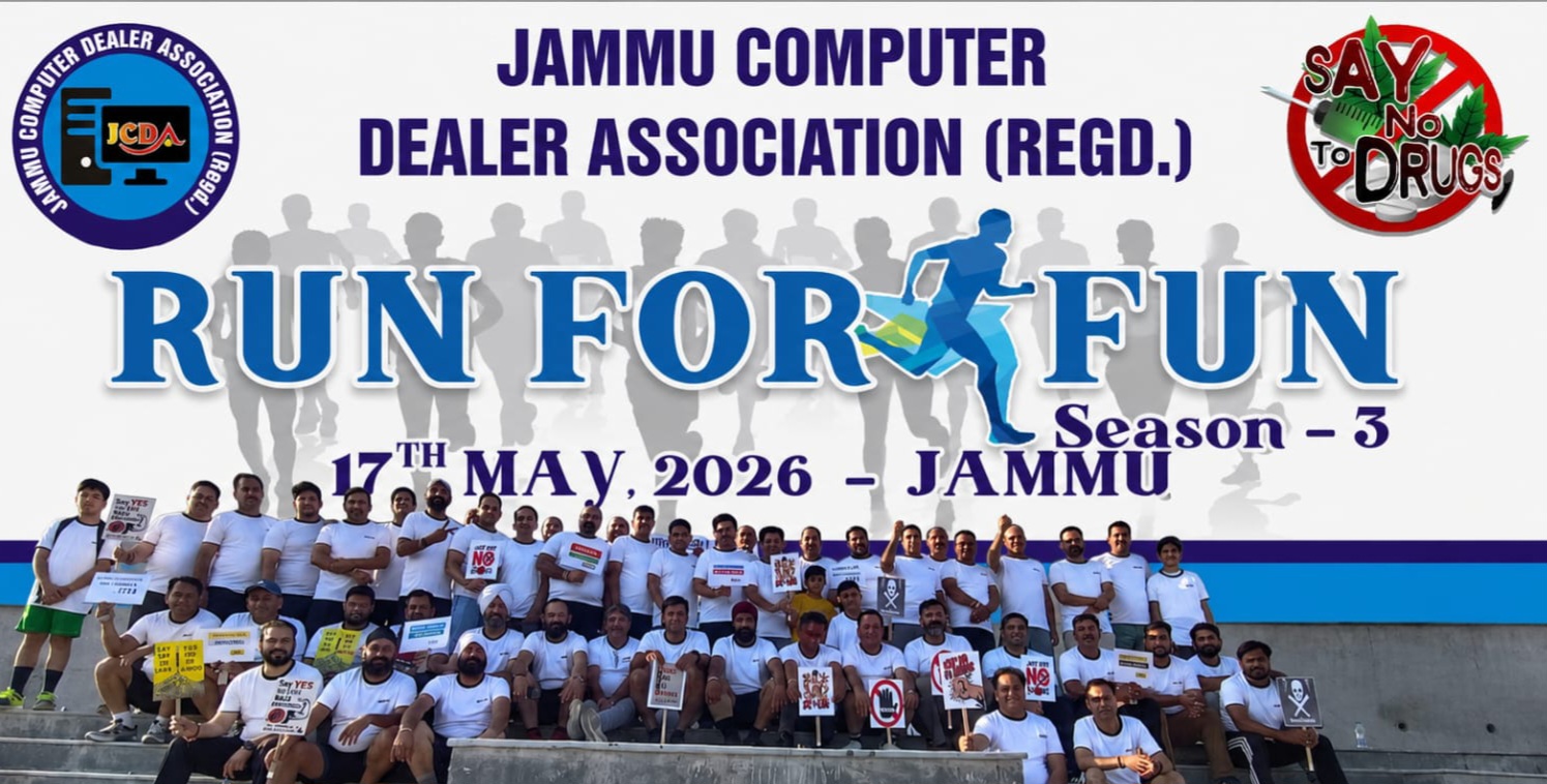 Jammu Computer Dealer Association organises “Say No to Drugs” run