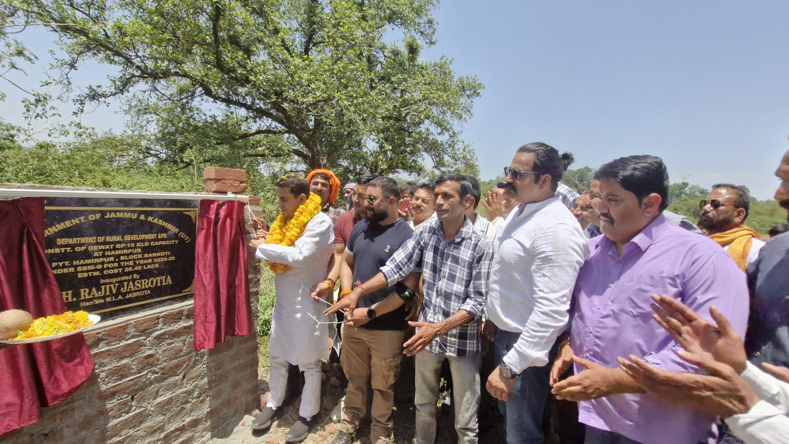 Jasrotia launches Rs 21 lakh greywater treatment plant, reviews public issues in Ladoli, Sounthal, Logate