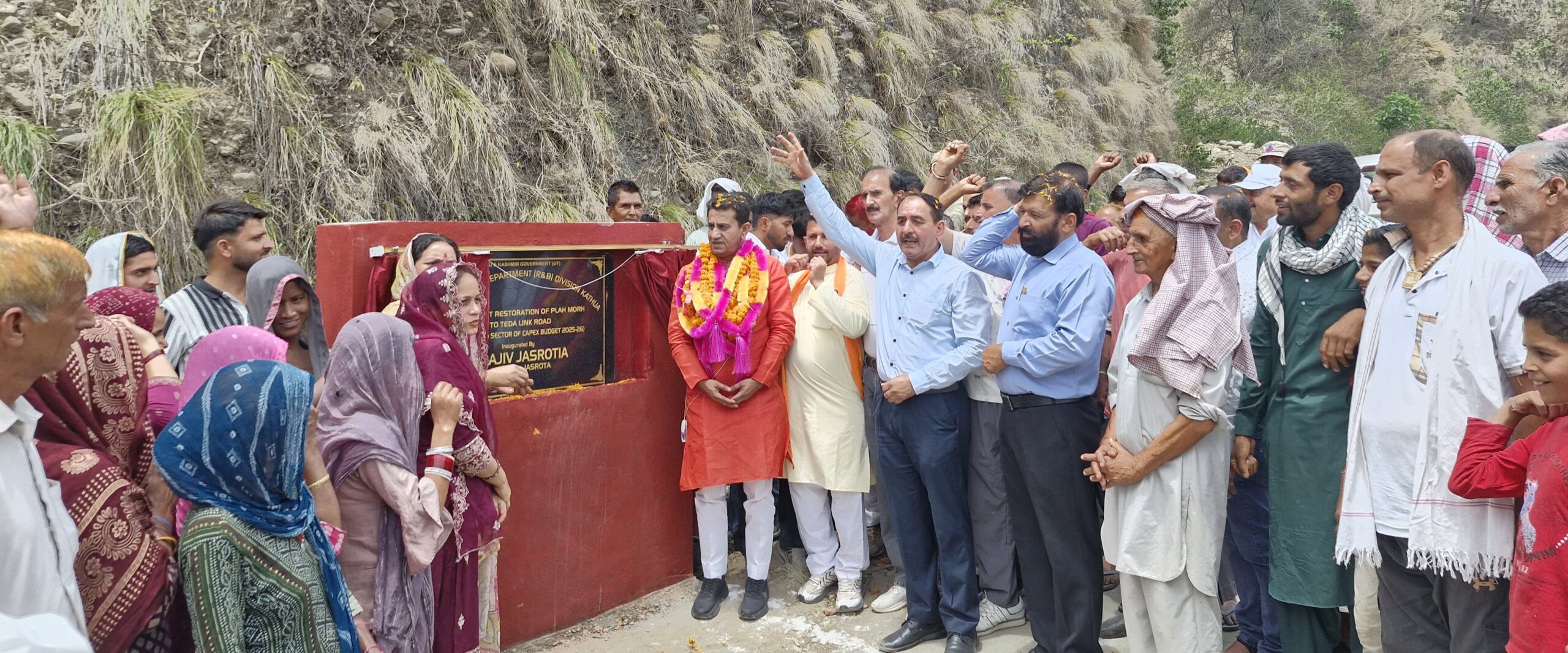 Jasrotia lays foundation stones for Rs 2.66 Cr Road projects in Jasrota Constituency Jasrotia lays foundation stones for Rs 2.66 Cr Road projects in Jasrota Constituency