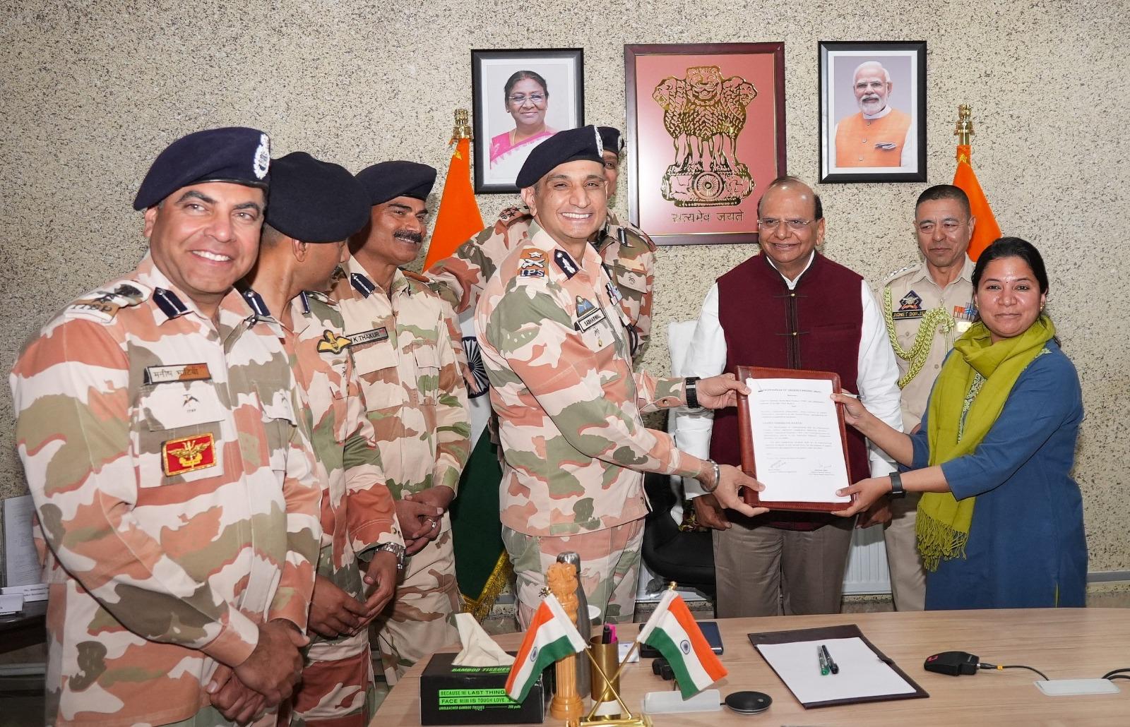 MoU signed between ITBP Leh Frontier & Cooperatives Dept UT Ladakh for supply of essential food items MoU signed between ITBP Leh Frontier & Cooperatives Dept UT Ladakh for supply of essential food items