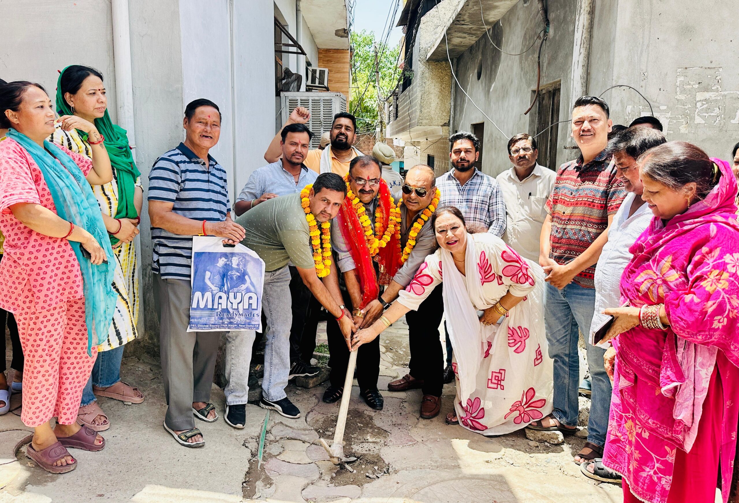 Randhawa launches lane & drain development work at Gorkha Nagar Randhawa launches lane & drain development work at Gorkha Nagar