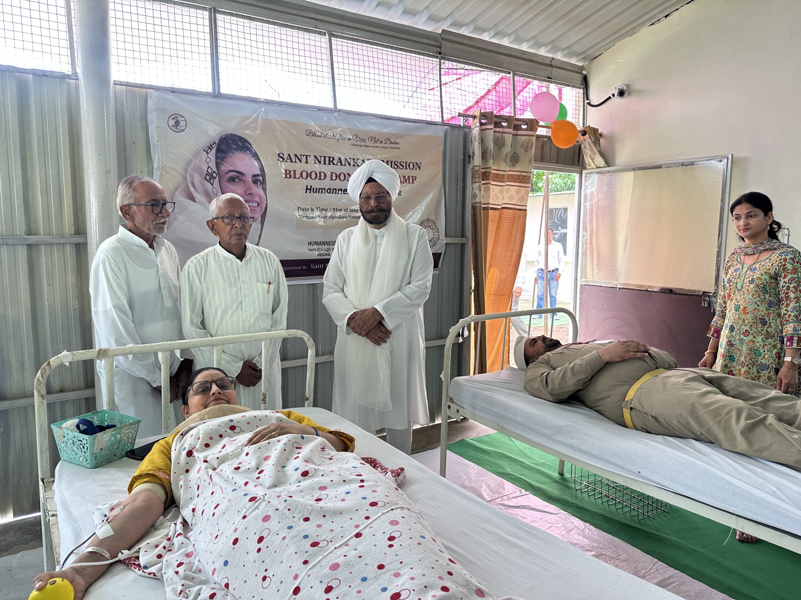 Voluntary blood donation camp organized by Sant Nirankari Mission at Mandli Voluntary blood donation camp organized by Sant Nirankari Mission at Mandli