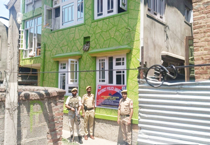 60 lakh house of notorious drug peddler attached under NDPS Act in Anantnag
