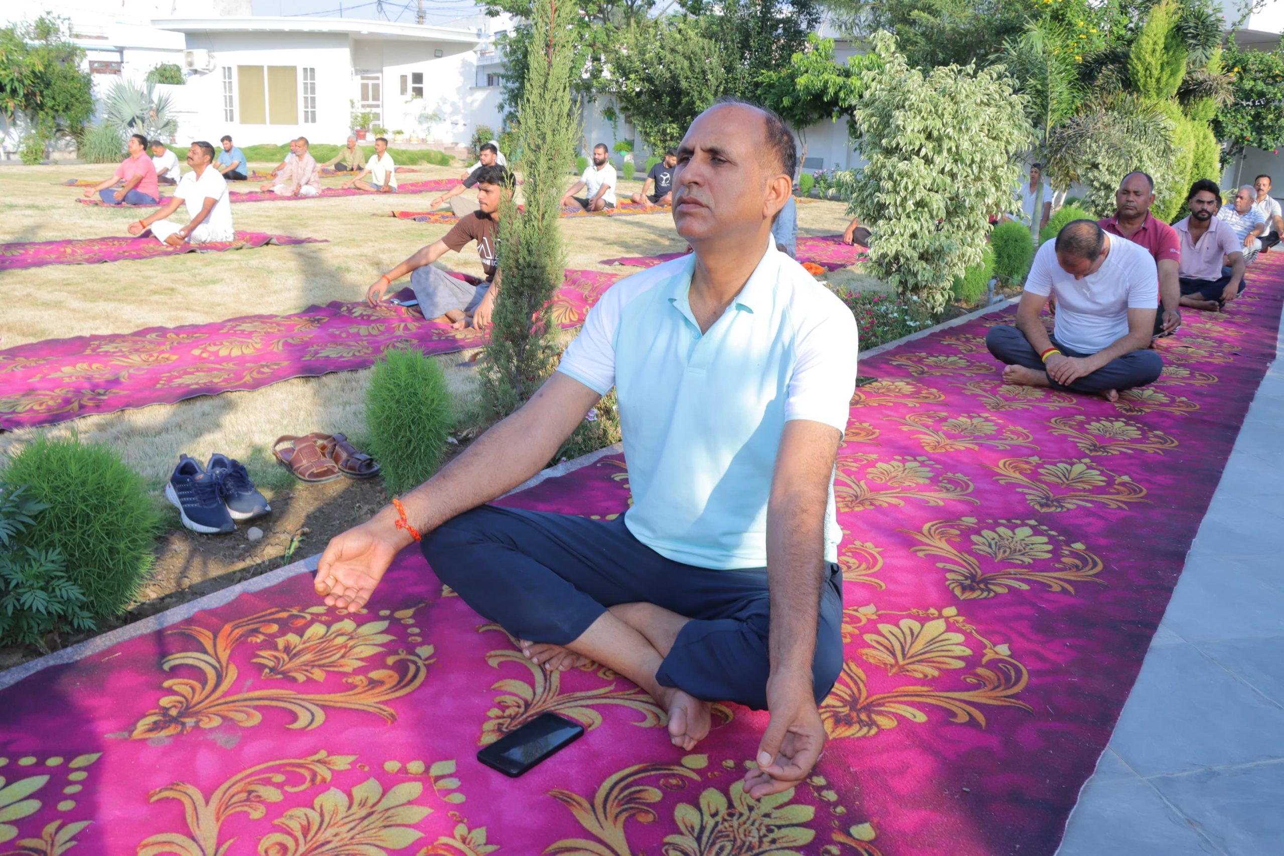 Adv. Devraj calls Yoga foundation of a healthy nation on International Yoga Day