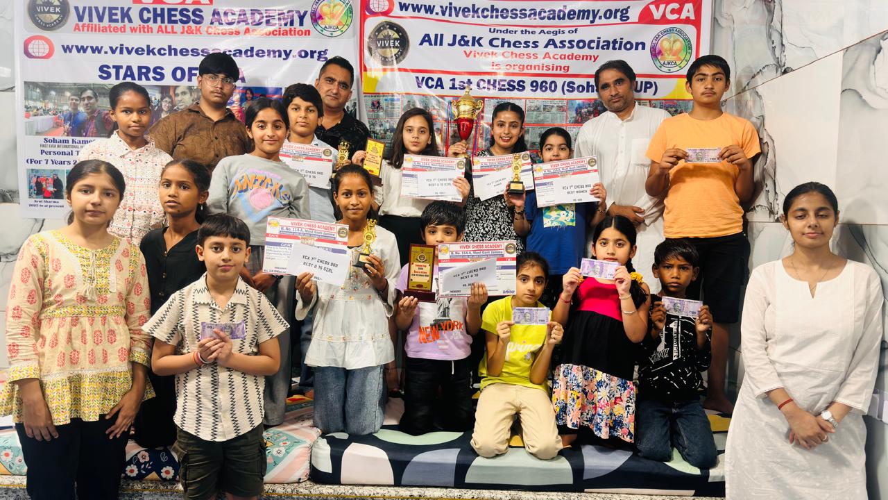 Amrita wins VCA 1st CHESS 960 Tourney