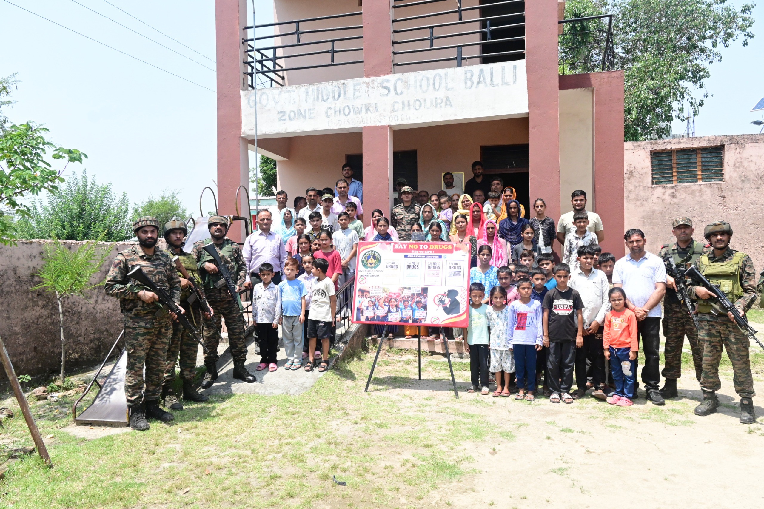 Army conducts drug awareness lecture at Government School Balli