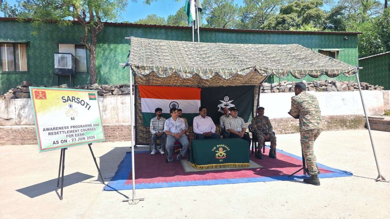 Army conducts lecture on awareness programme and resettlement courses for ex-servicemen at Sarsoti
