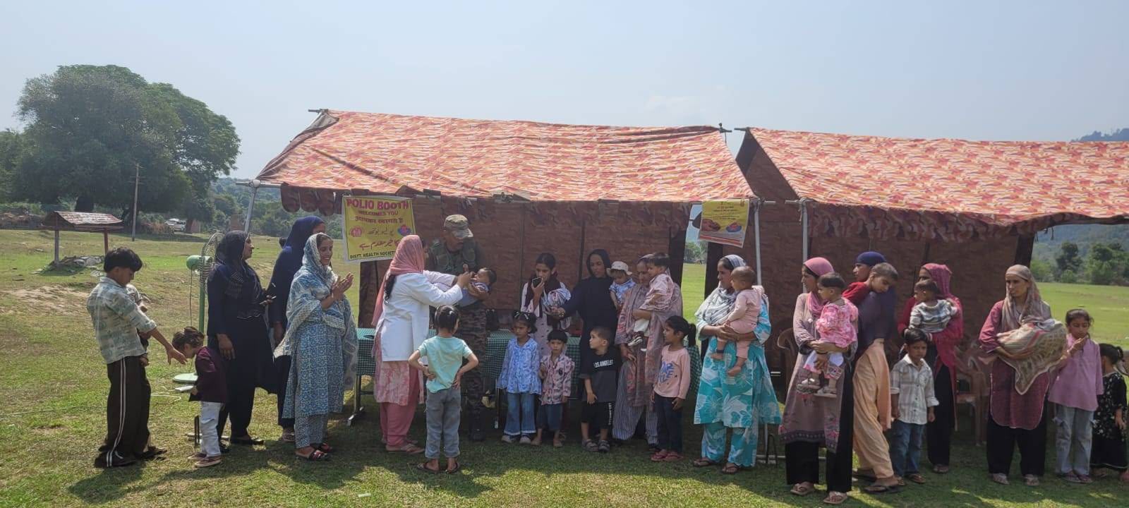 Army conducts pulse polio immunisation campaign at Balnoi Base and Gulpur
