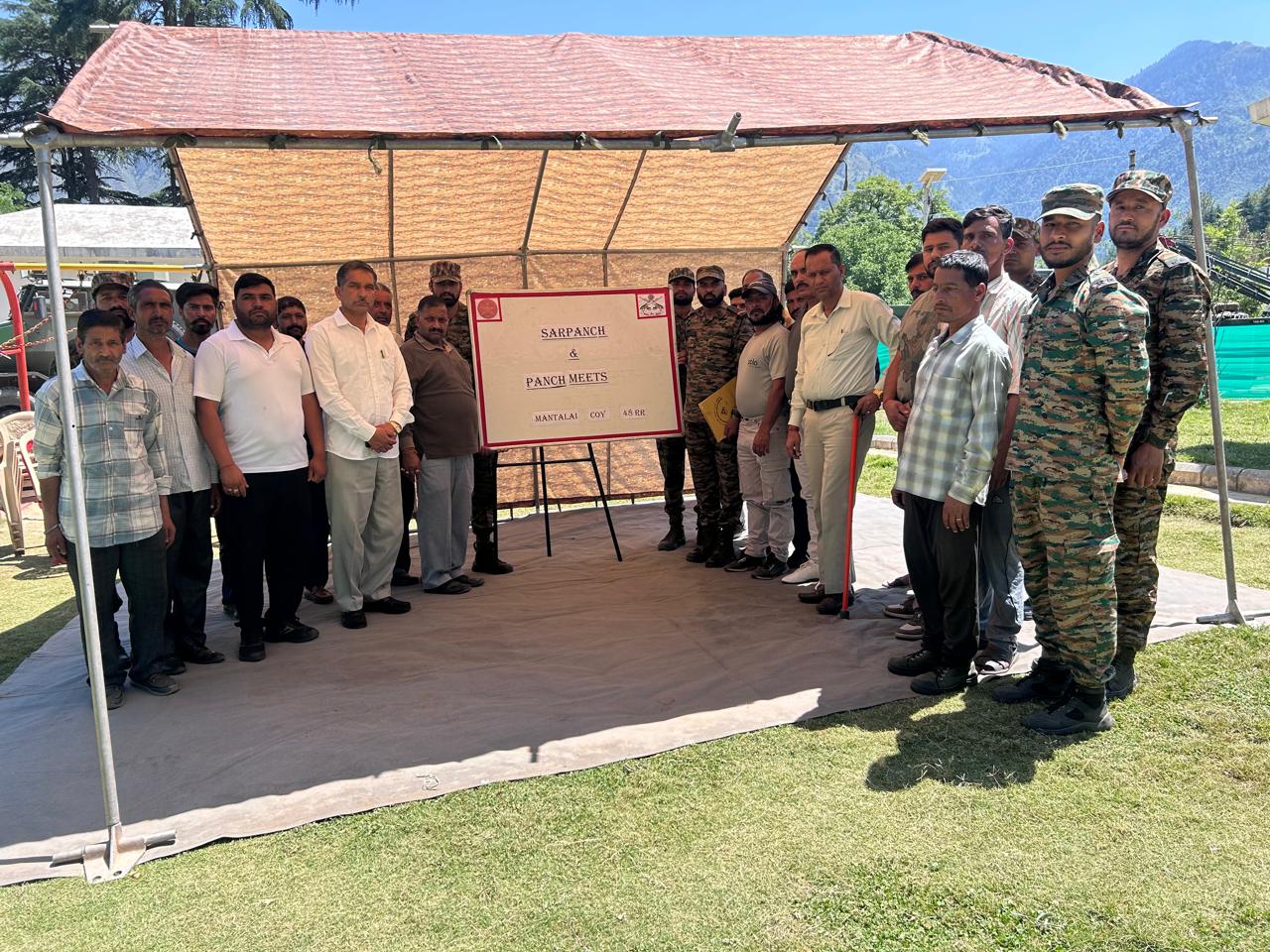 Army organizes Sarpanch and Panch meet at Mantalai