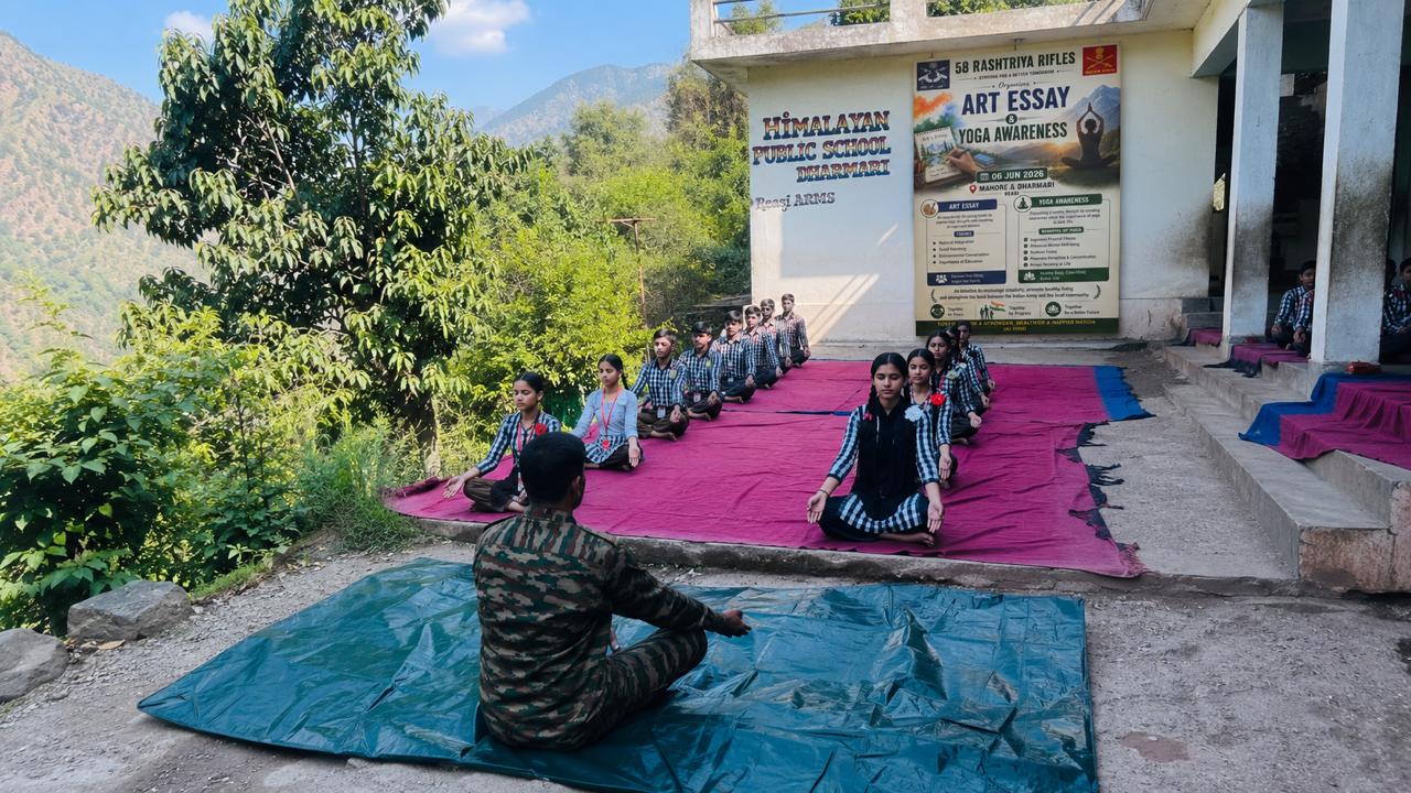 Army organizes art essay competition, yoga awareness programme at Dharmari