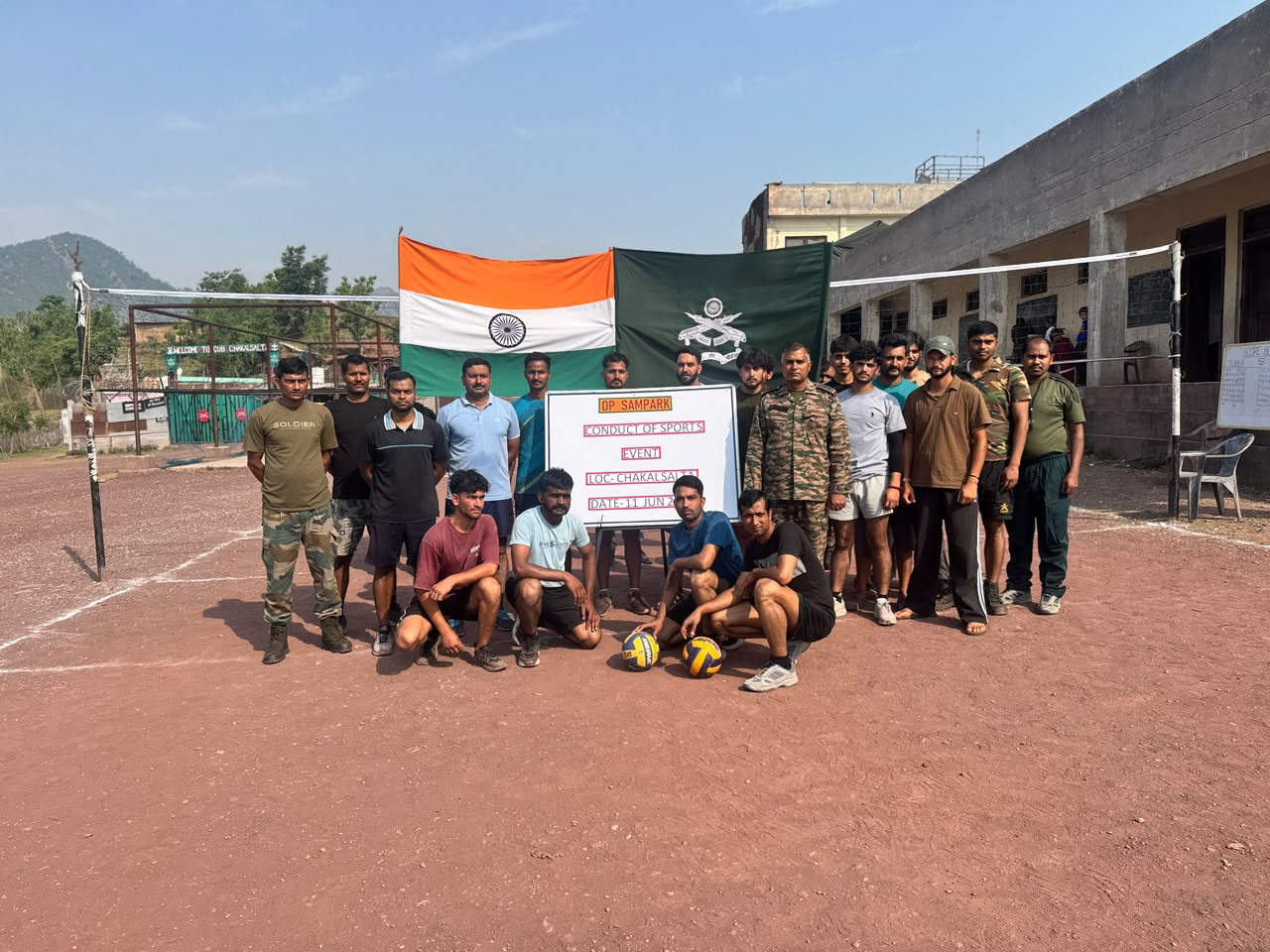 Army organizes volleyball match at Chakalsalta