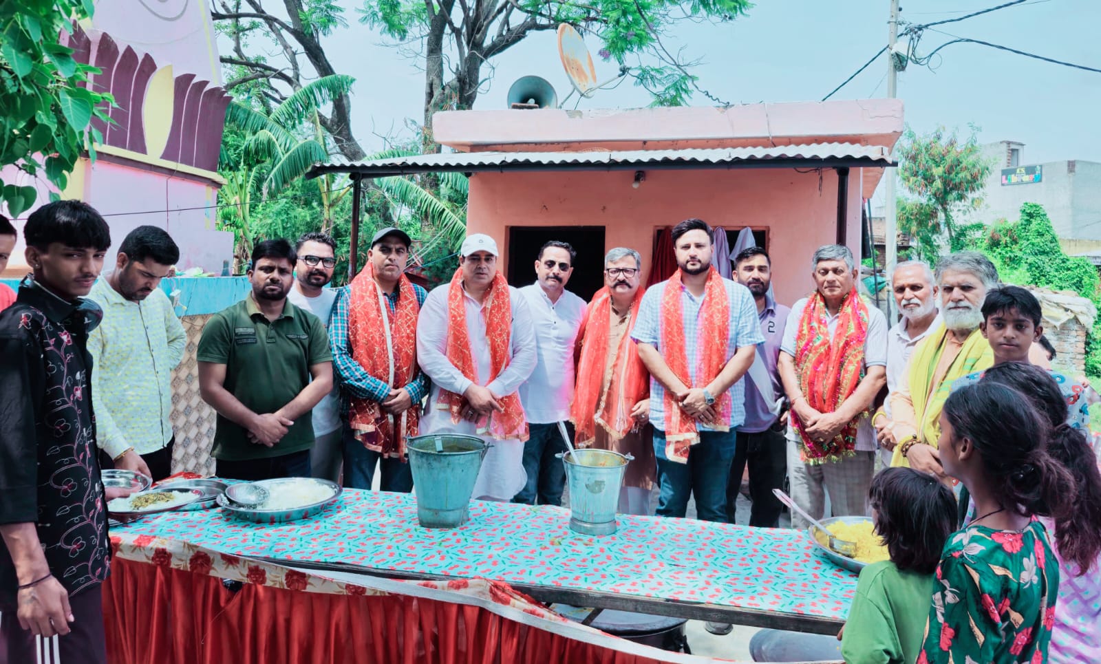 BJP OBC Morcha inaugurates Annual Bhandara at Radha Krishna Mandir, Mishriwala
