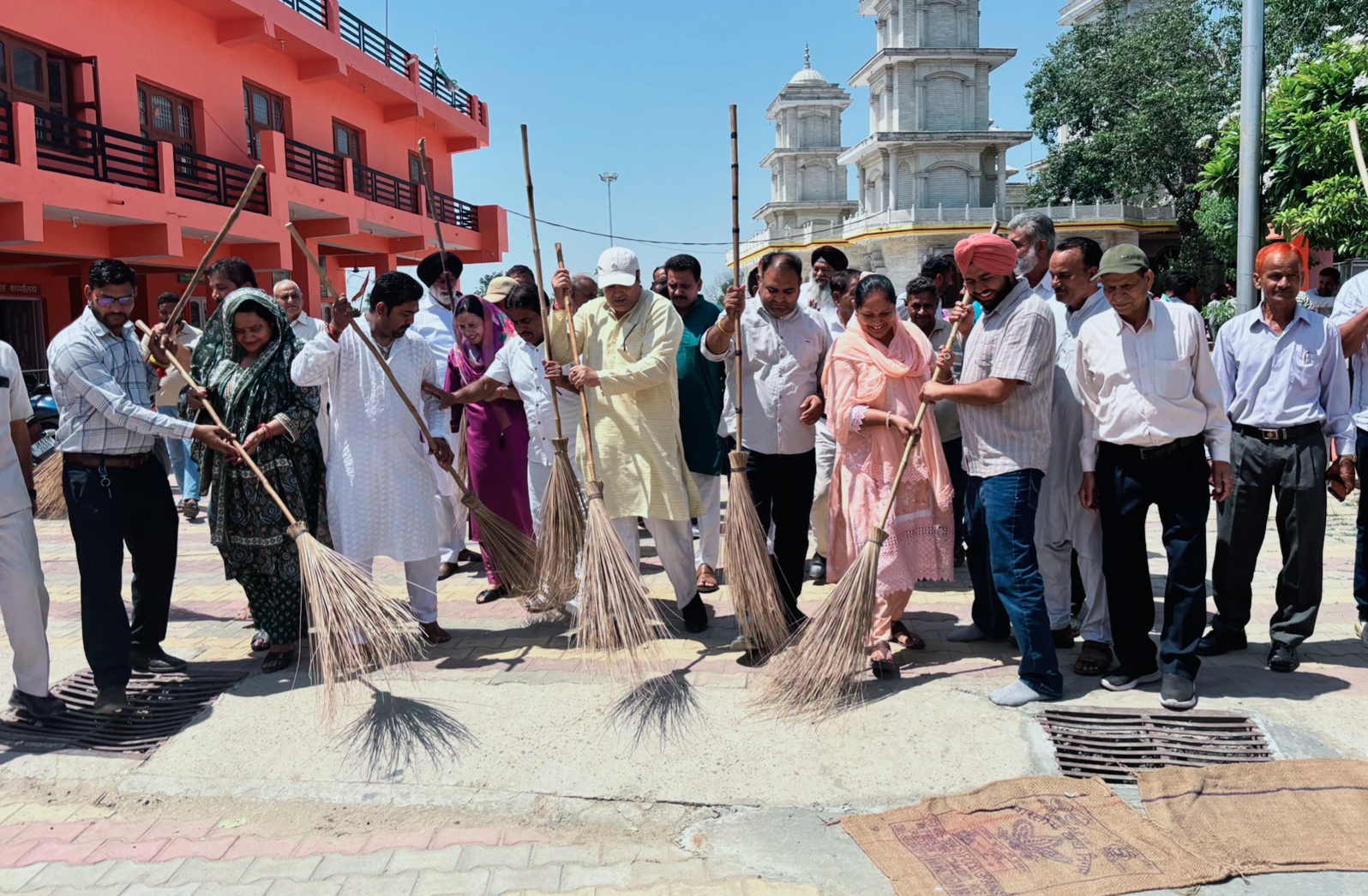 BJP OBC Morcha organises cleanliness drive and medical check-up camp at Baba Siddh Goria Temple