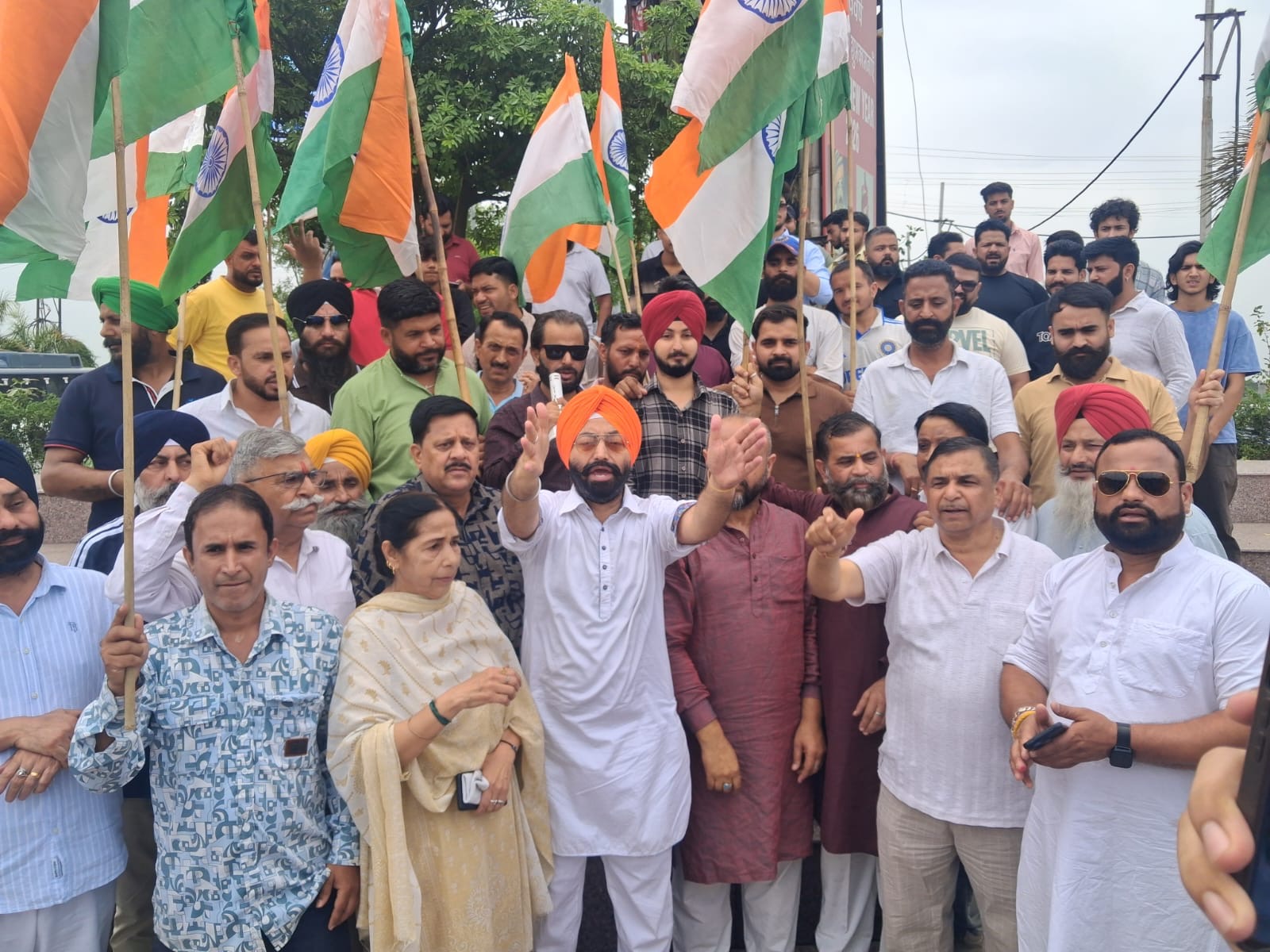 BJP Refugee Cell holds protest against killing of innocent POJK residents by Pakistan Army