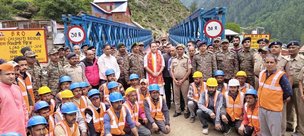 BRO constructs 140-ft Bailey Bridge at Chishoti, restoring vital connectivity to Machail
