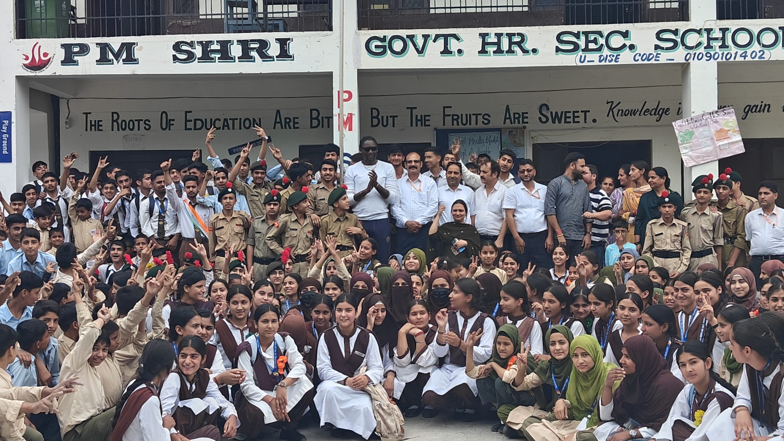 Christopher Mpofu promotes drug-free living among students at PM Shri HSS Khellani