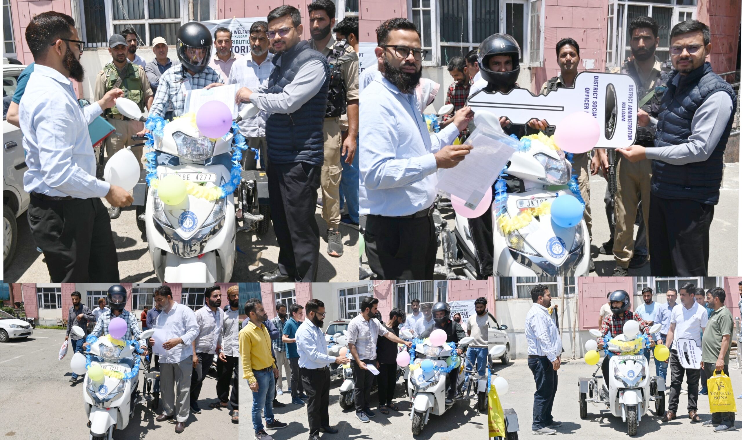 DC Kulgam distributes Motorized Tricycles among Persons with Disabilities