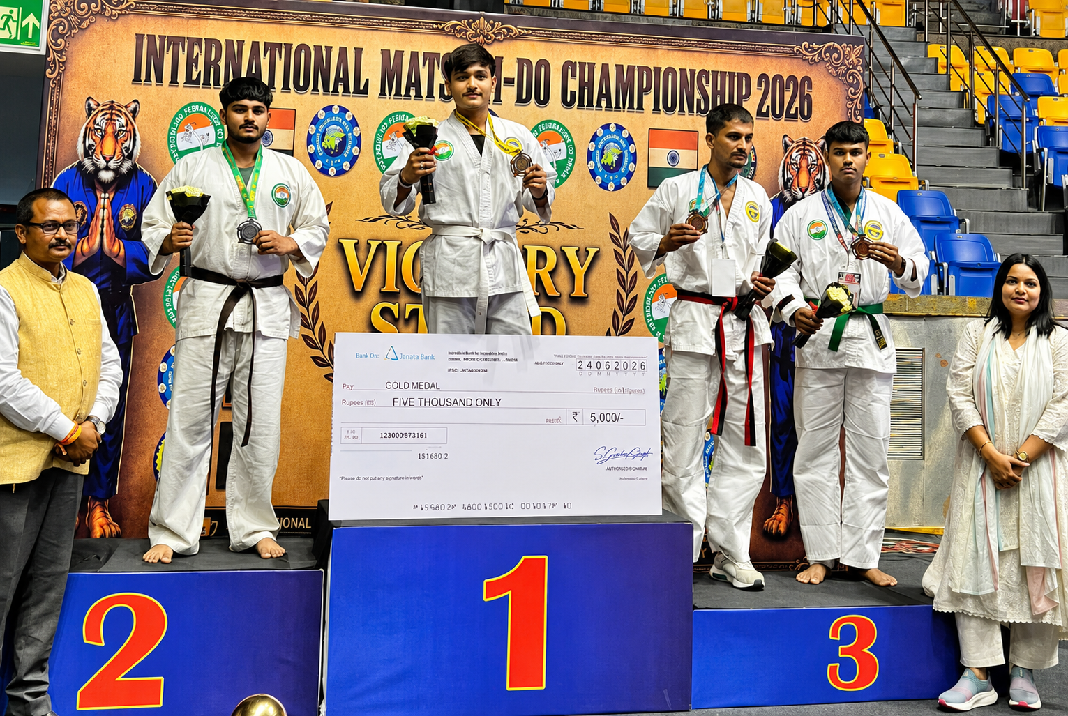 Friends Welfare Society honours Sachin Kaith’s golden achievement
