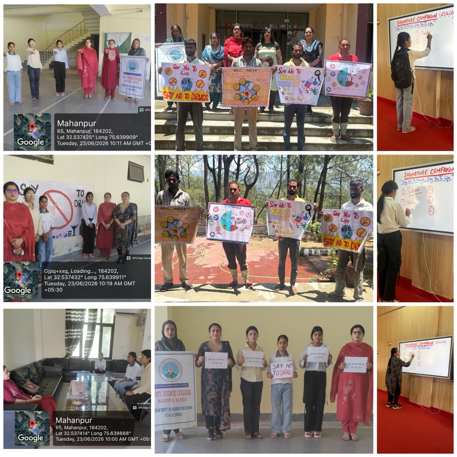 GDC Mahanpur holds multiple activities under NashaMukt Saptah and 100-Day Nasha Mukt Bharat Abhiyan