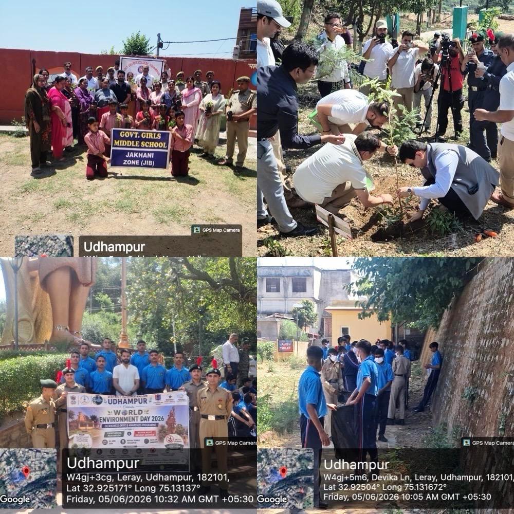 GDC Udhampur organizes Environmental Awareness and Plantation Drives on World Environment Day