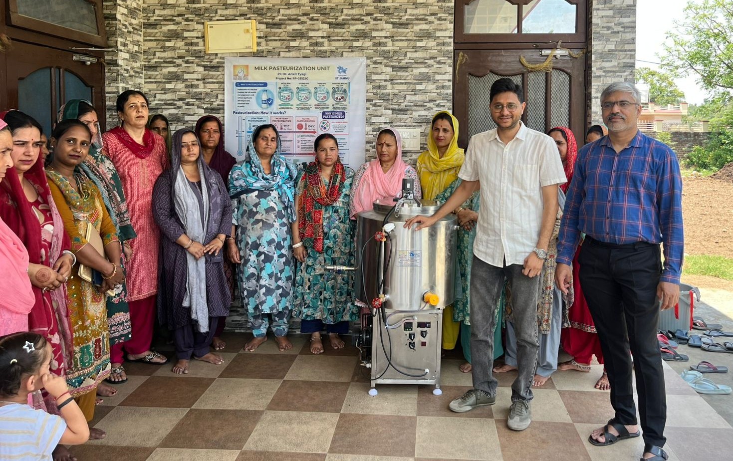 IIT Jammu hands over milk pasteurizer unit to beneficiaries under Unnat Bharat Abhiyan–SEG Rural Livelihood Project