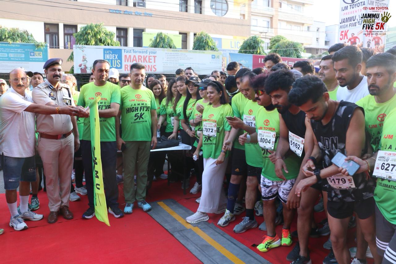Jammu High Five 5K concludes, promotes fitness and drug-free living