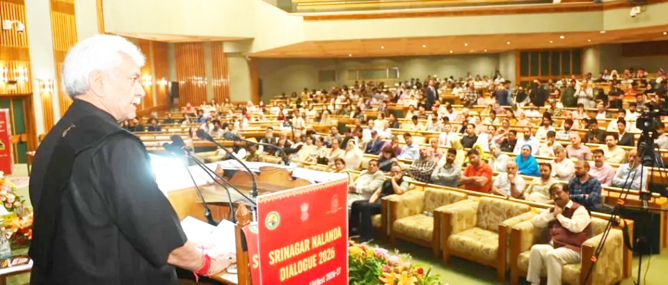 LG addresses Srinagar-Nalanda dialogue, says good governance promotes cultural dialogue