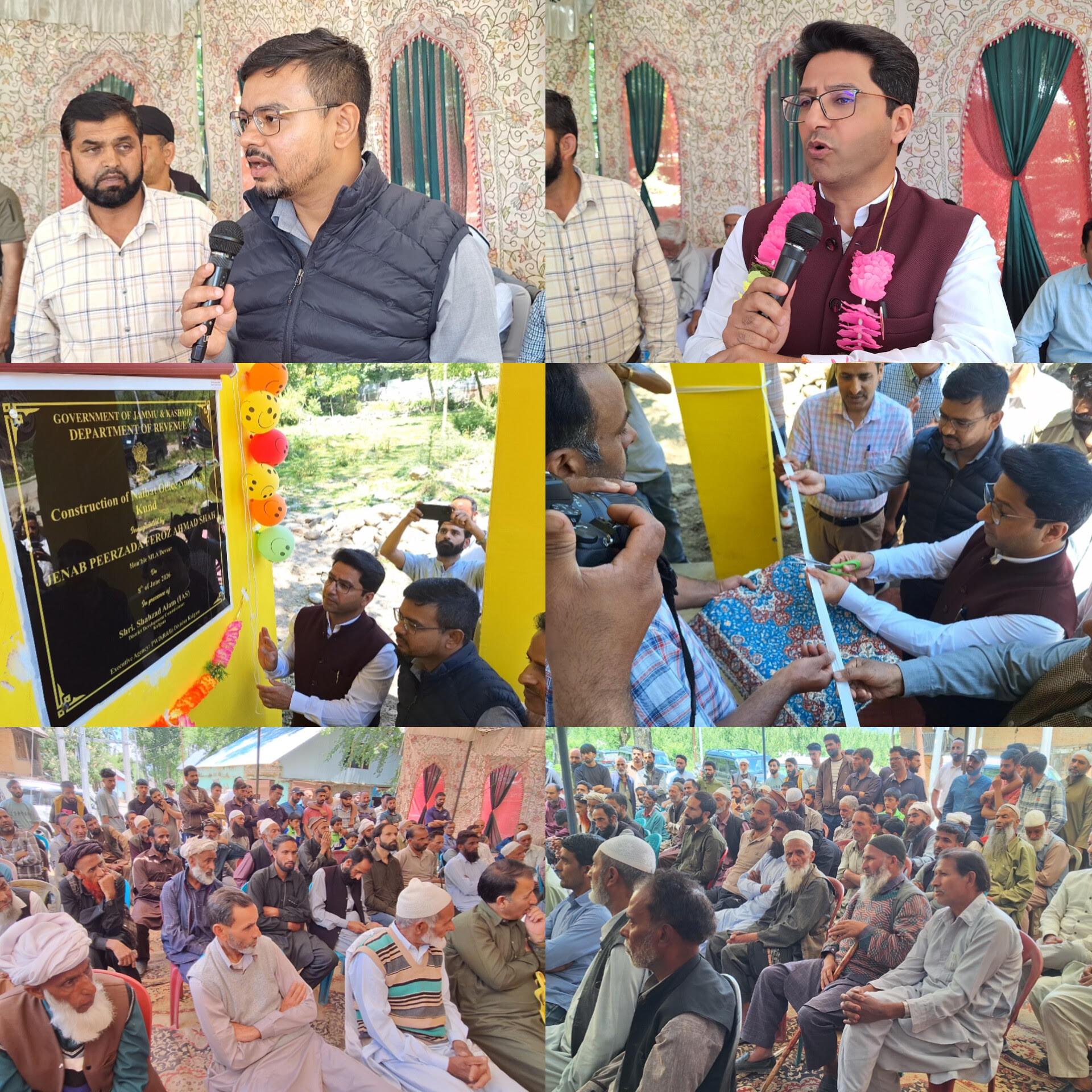 MLA Devsar inaugurates Naib Tehsil Office at Nowbugh Kund, lays foundation stone for library