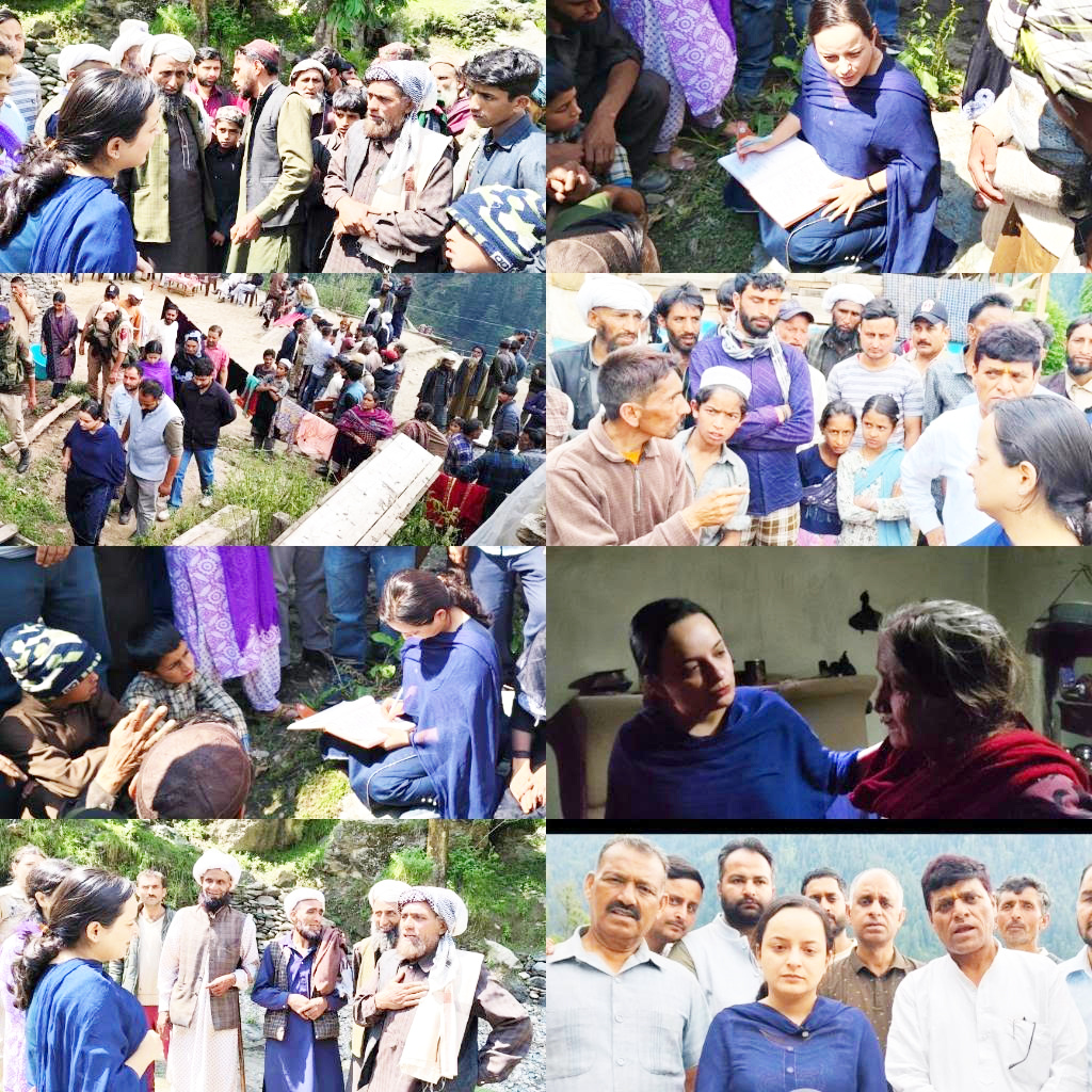 MLA Kishtwar  Shagun Parihar Visits Cloudburst-Affected Areas in Chandali Gahan, Sarthal Assures Full Government Support