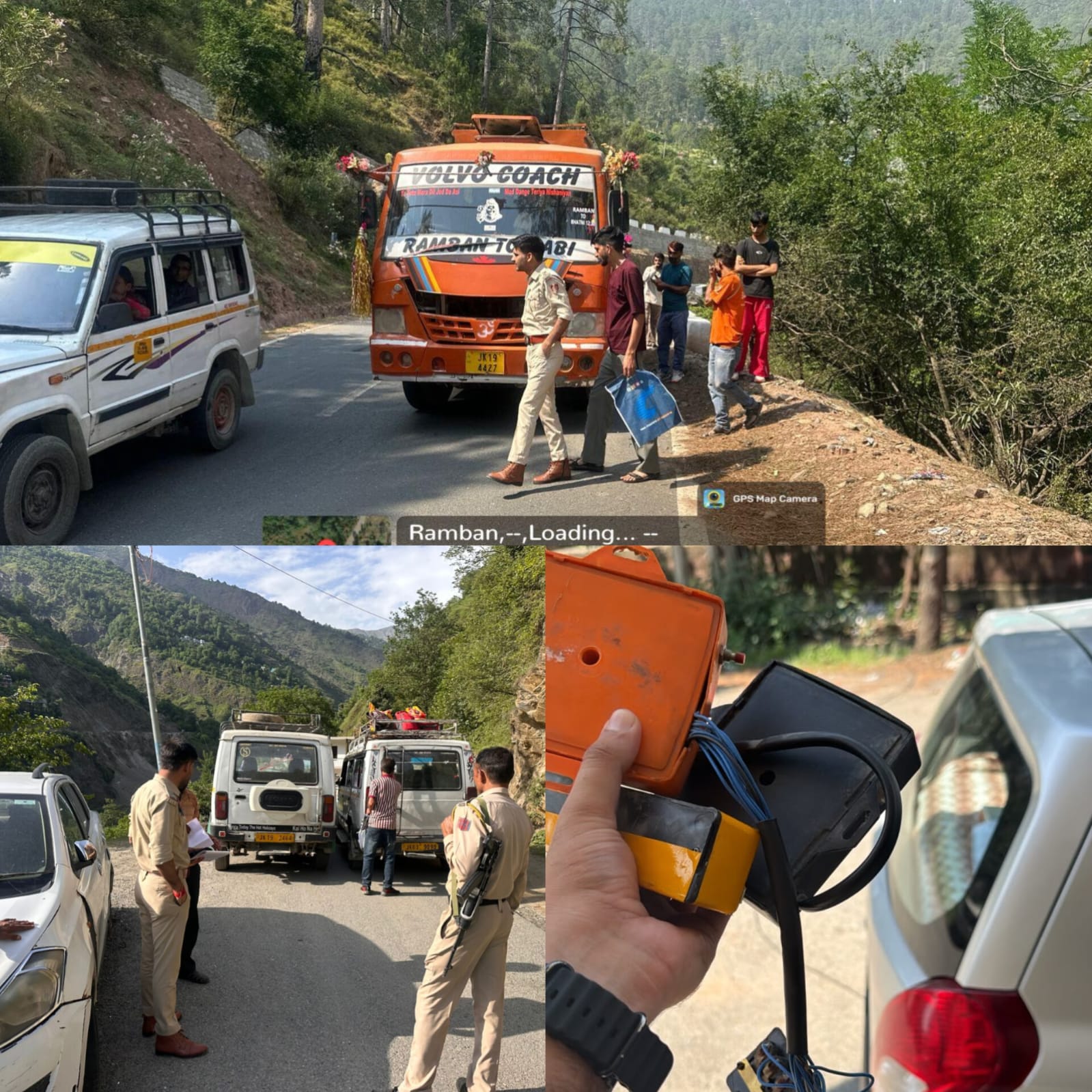 MVD Ramban intensifies enforcement on NH-44; 13 vehicles e-challaned, two seized, pressure horns removed