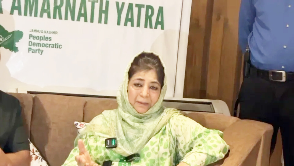 Amarnath Yatris, tourists our guests: Mehbooba