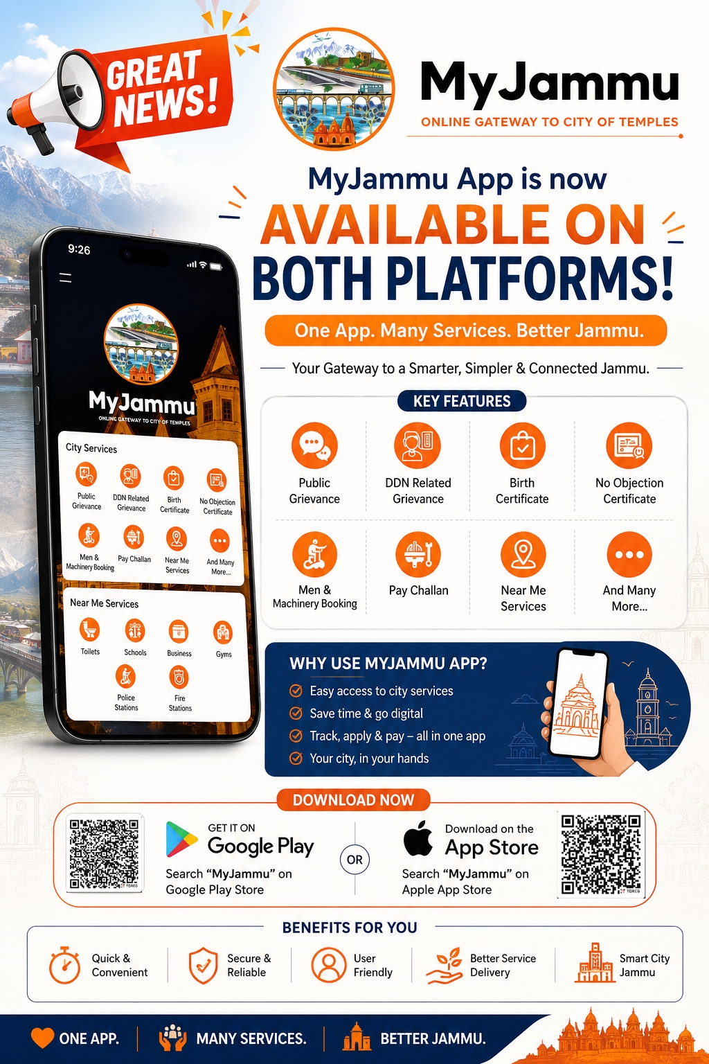 MyJammu App now available on Apple app store;  citizens encouraged to embrace digital services
