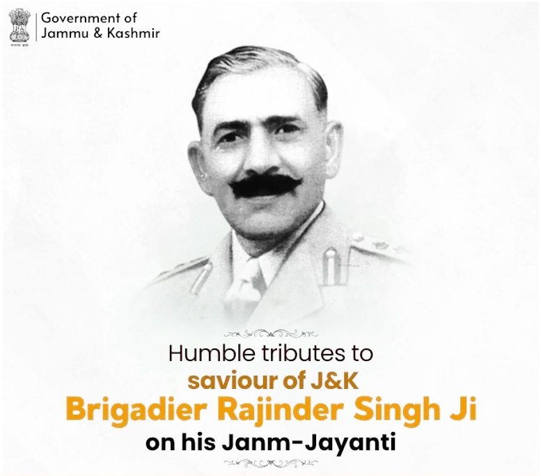 LG Sinha pays tribute to Brigadier Rajinder Singh on birth anniversary LG Sinha pays tribute to Brigadier Rajinder Singh on birth anniversary