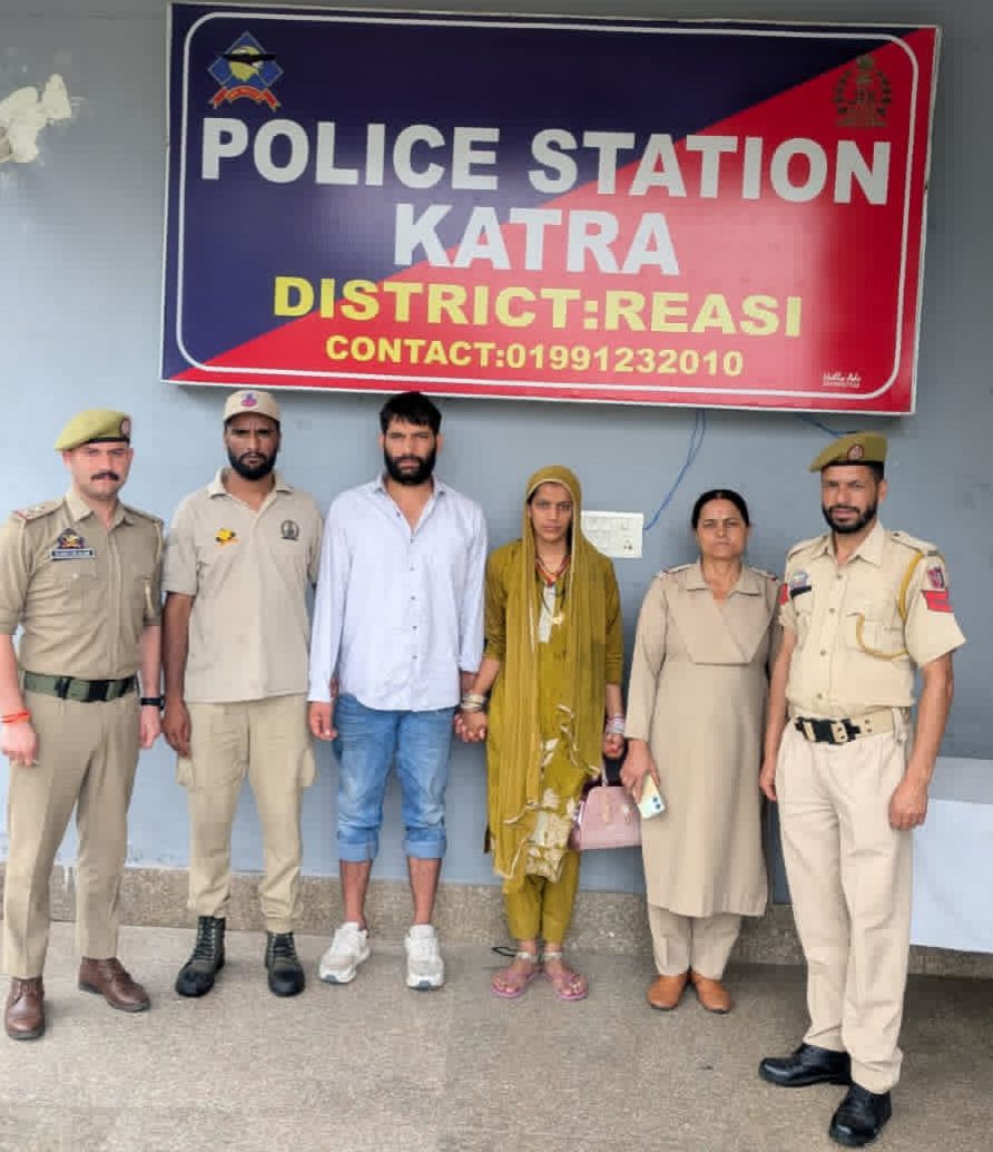 Reasi Police apprehends murder accused couple from Katra