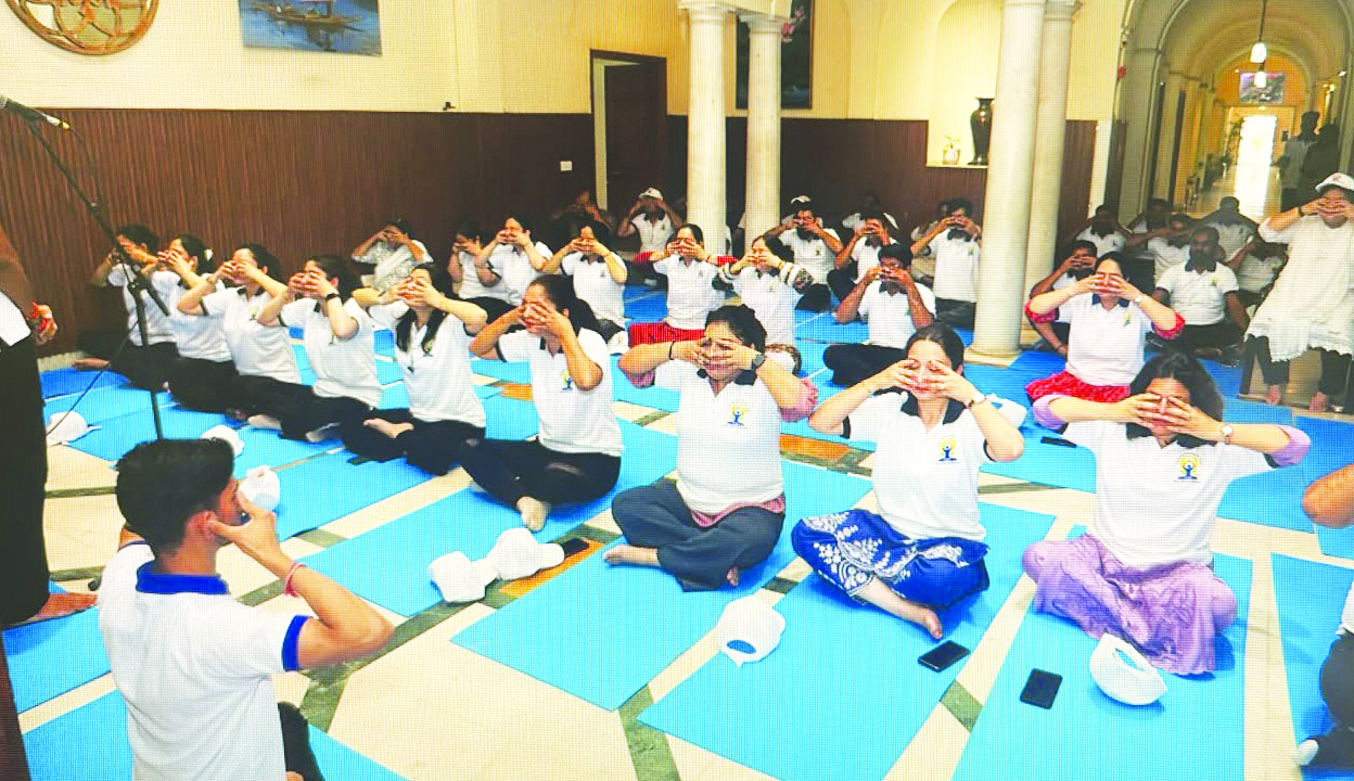 Resident Commission J&K New Delhi marks 12th International Yoga Day with focus on healthy aging