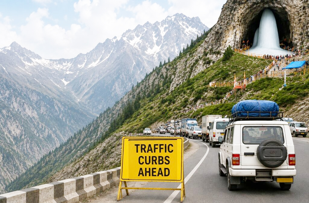 Traffic Restrictions in Jammu from July 2 for Amarnath Yatra 2026; No movement on key routes during convoy hours Traffic Restrictions in Jammu from July 2 for Amarnath Yatra 2026; No movement on key routes during convoy hours
