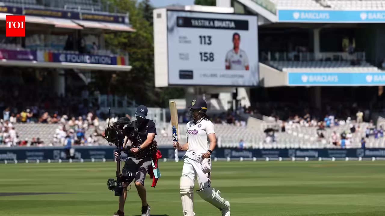 India on brink of historic Lord’s Test victory after Yastika Bhatia’s record-breaking century | Cricket News India on brink of historic Lord’s Test victory after Yastika Bhatia’s record-breaking century | Cricket News